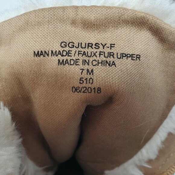 GBG Los Angeles Jursey Heeled Boots Women’s 7M Faux Fur 3.5 Inch Heel GUESS - Picture 8 of 8